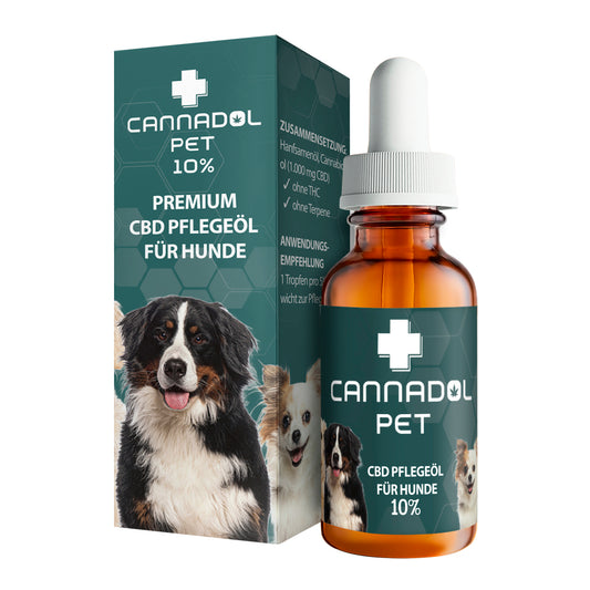 Cannadol Pet 10% Premium CBD Öl für Hunde 10 ml - Cannabiothek