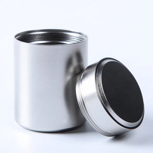 70ML Metal Airtight Smell Proof Container Aluminum Herb Stash Sealed Can Container Herb Tea Jar Storage Boxes - Cannabiothek