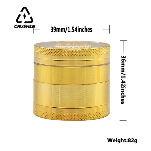 40mm Robuster 4-Schicht-Zinklegierungs-Grinder - Cannabiothek