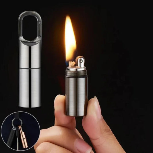 SurvivalFlame Mini Kerosin-Feuerzeug mit Schleifscheibe - Cannabiothek