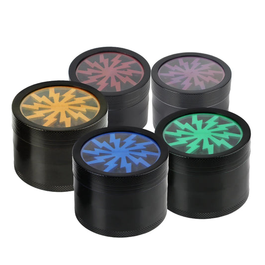 LightningGrind 63 4-Layer Aluminium Blitzdesign Grinder - Cannabiothek