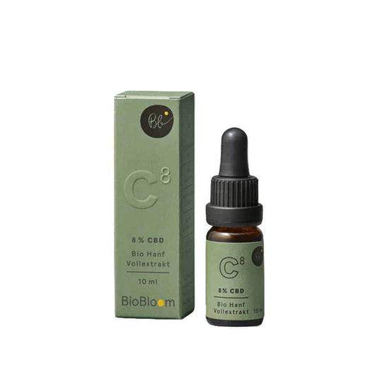 BioBloom Bio CBD Öl 8% 10ml - Cannabiothek
