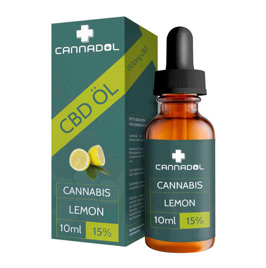 Cannadol Lemon CBD Öl Vollspektrum 15% 10ml - Cannabiothek