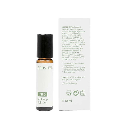 CBD VITAL SOS CBD Kopf Roll-On mit 1% CBD - 10ml - Cannabiothek