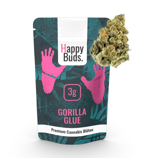 HappyBuds Gorilla Glue Blüten 20% 3g