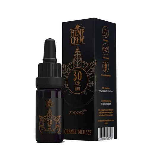 Hemp Crew RESET Orange-Melisse CBD Öl 30% 10ml - Cannabiothek