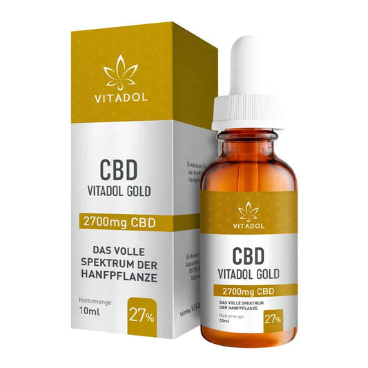 Vitadol Gold - Bio CBD Öl 27% 10ml - Cannabiothek