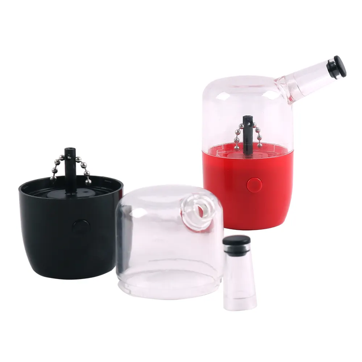 Cannabiothek GrindMaster Pro USB-Kräutermühle unterwegs schwarz und rot