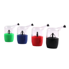 Cannabiothek GrindMaster Pro USB-Kräutermühle unterwegs grün blau rot schwarz