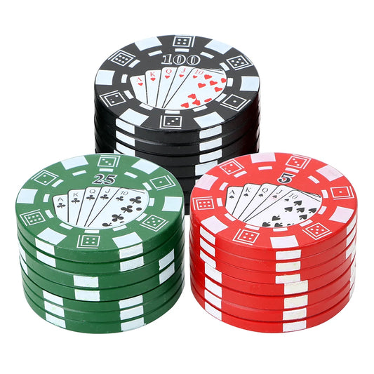3-Schichten Pokerchip-Stil Grinder - Cannabiothek