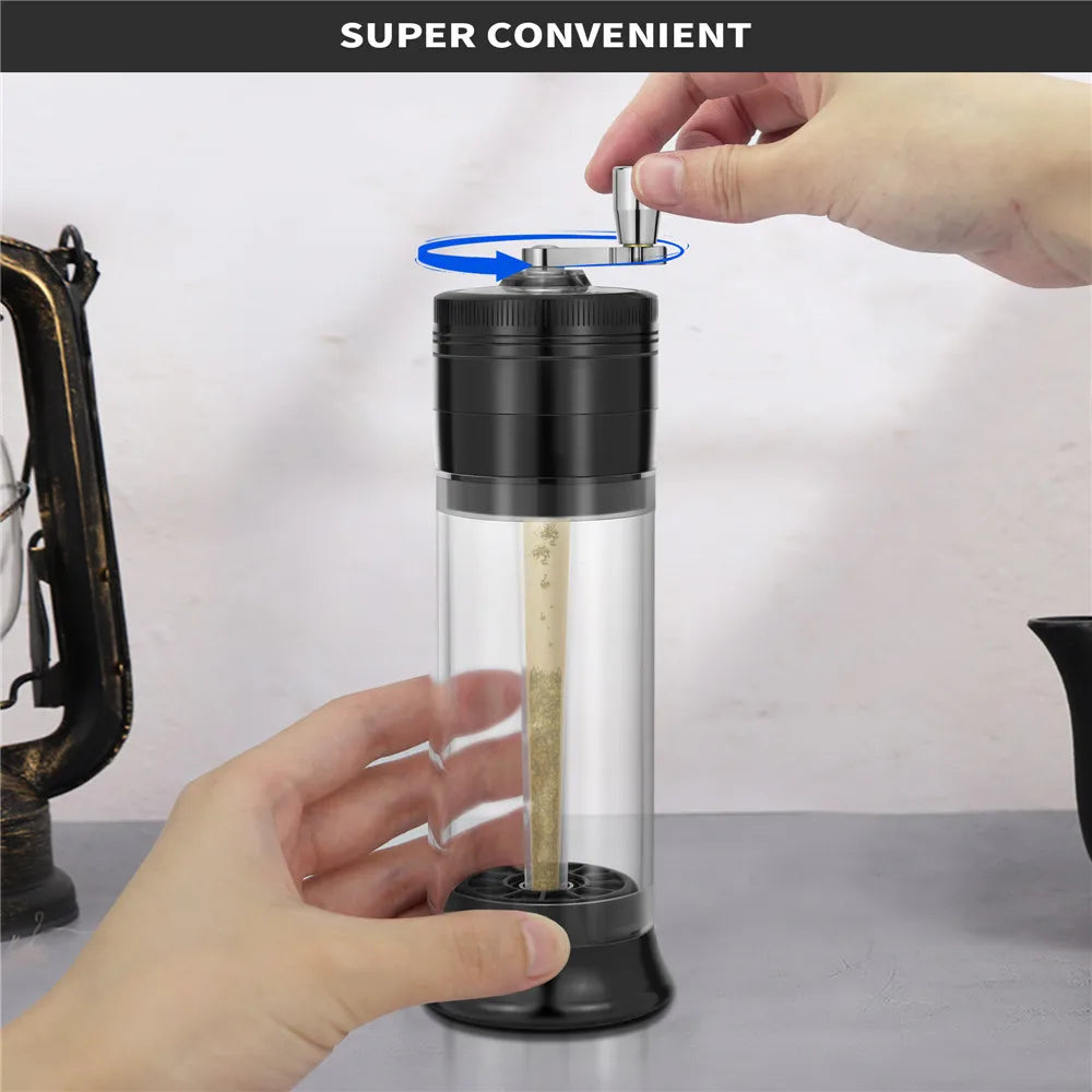 50mm 4-Layer Roller Manuelle Aluminium Grinder - Cannabiothek