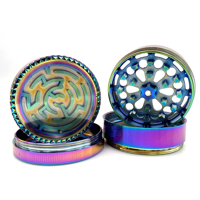 52mm/63mm  Regenbogen Metallgrinder - Cannabiothek