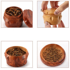 ResinGrind 4 – Tragbarer 4-Layer Holz- und Harz-Tabakgrinder - Cannabiothek