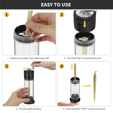 50mm 4-Layer Roller Manuelle Aluminium Grinder - Cannabiothek