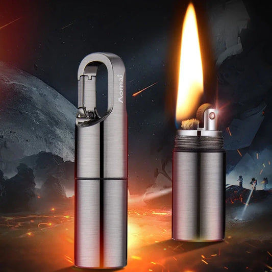 SurvivalFlame  Mini Kerosin-Feuerzeug mit Schleifscheibe - Cannabiothek
