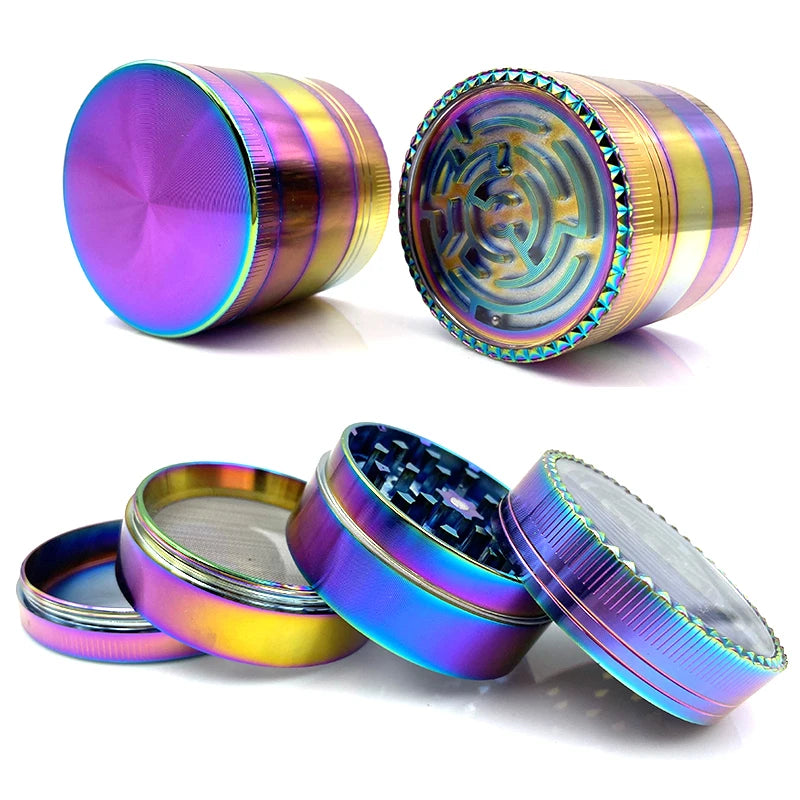 52mm/63mm  Regenbogen Metallgrinder - Cannabiothek