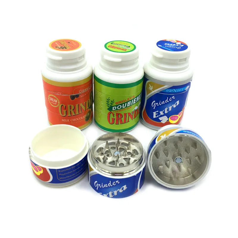 45mm Kaugummi- Kunststoff Design Grinder - Cannabiothek