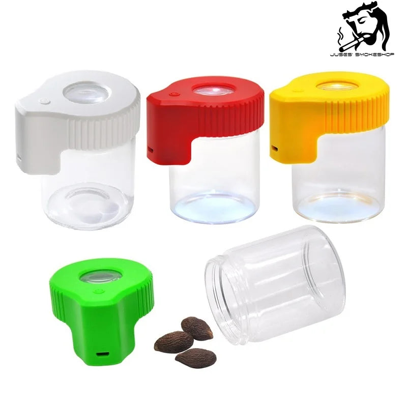 JUSES' SMOKESHOP – LED-Aufbewahrungsglas - Cannabiothek