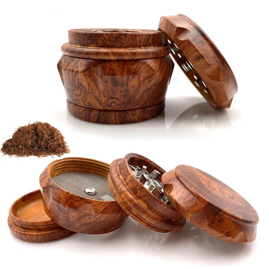 ResinGrind 4 – Tragbarer 4-Layer Holz- und Harz-Tabakgrinder - Cannabiothek