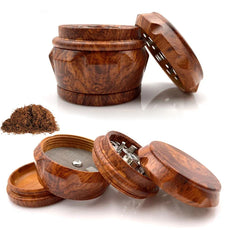 ResinGrind 4 – Tragbarer 4-Layer Holz- und Harz-Tabakgrinder - Cannabiothek