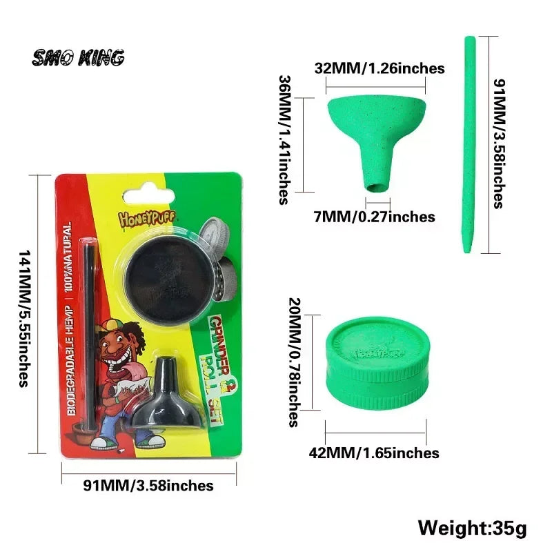 SMO Rolling Kit – Bio Grinder & Kräuter-Füllset - Cannabiothek