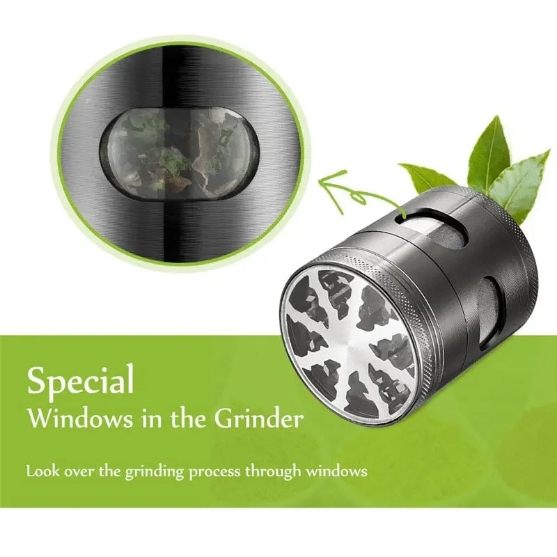 60mm 4 Layer  Grinder mit Schubladenfilter - Cannabiothek