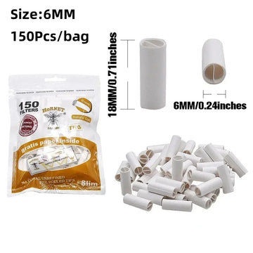 150pcs 6MM White