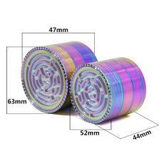 52mm/63mm  Regenbogen Metallgrinder - Cannabiothek