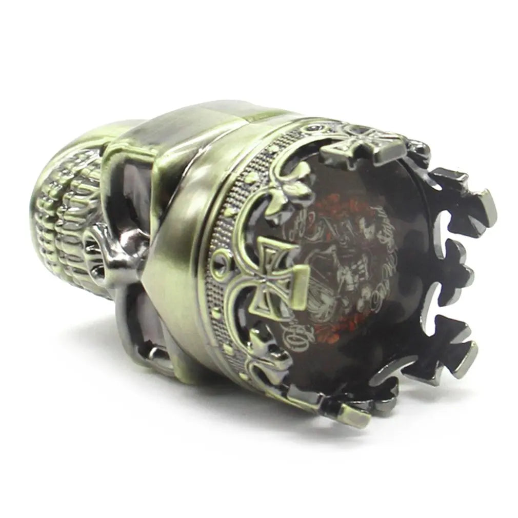 Robuster Stylischer Totenkopf-Grinder - Cannabiothek