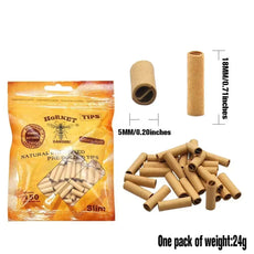 WE PUFF – Natürliche Unraffinierte Vorgerollte Tips (5mm/6mm/7mm) - Cannabiothek