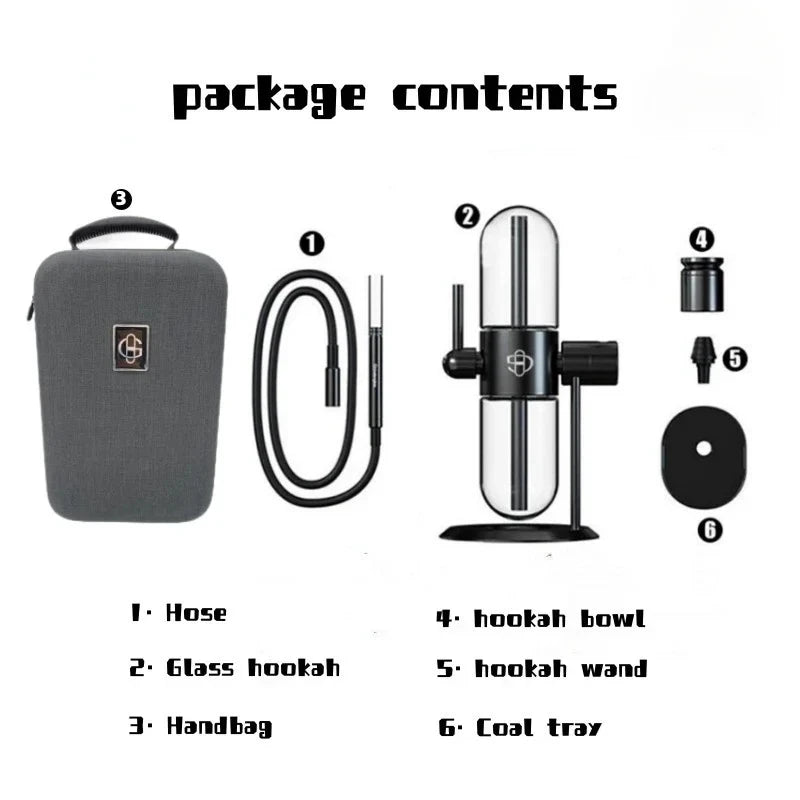 Portable Gravity Hookah Set – Kompakte 360° Rotation - Cannabiothek