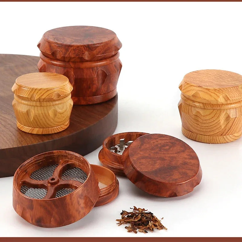 ResinGrind 4 – Tragbarer 4-Layer Holz- und Harz-Tabakgrinder - Cannabiothek