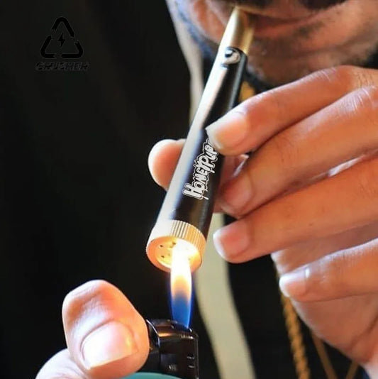CRUSHER Jointpfeife mit Metallkegel und 5 mm Aktivkohlefilter - Cannabiothek