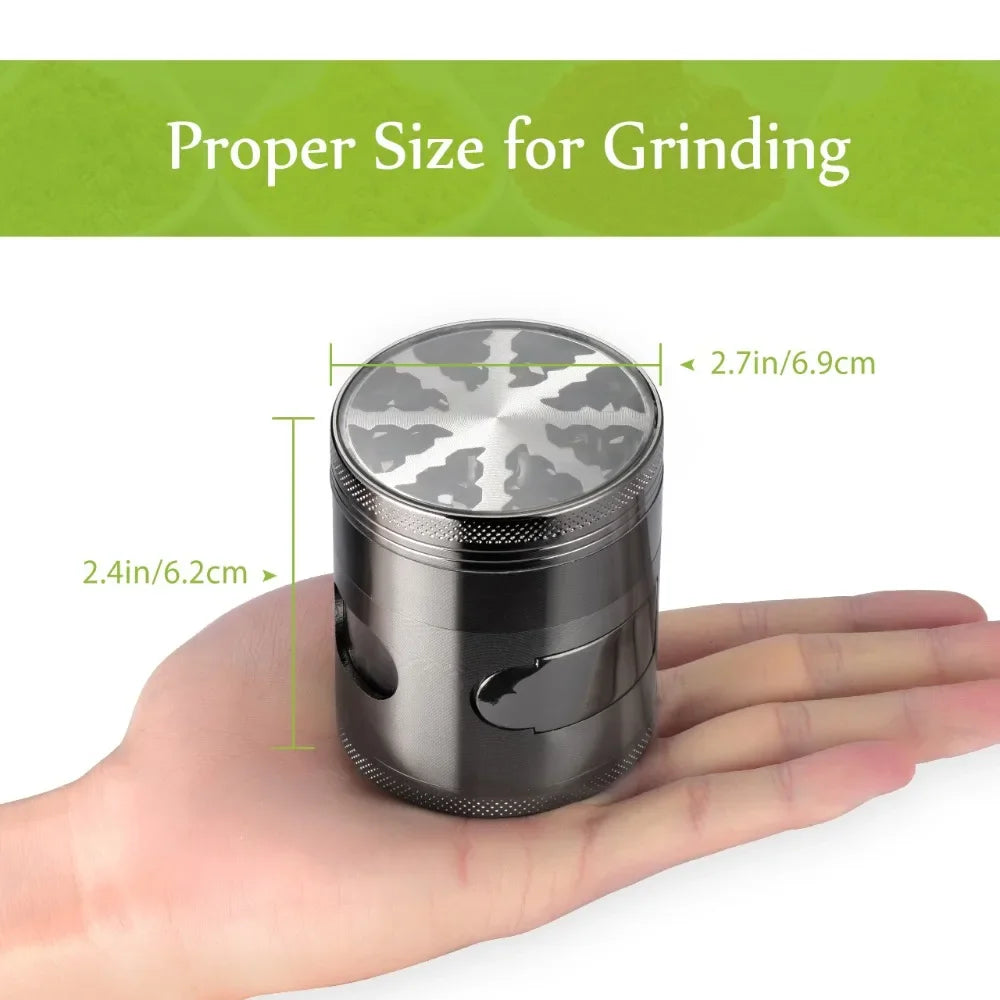 60mm 4 Layer  Grinder mit Schubladenfilter - Cannabiothek