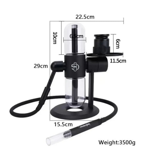 Portable Gravity Hookah Set – Kompakte 360° Rotation - Cannabiothek
