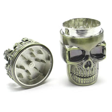 Robuster Stylischer Totenkopf-Grinder - Cannabiothek