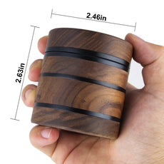 WoodAlloy 63 Hochwertige 4-Layer Holz-Aluminium Kräutermühle - Cannabiothek