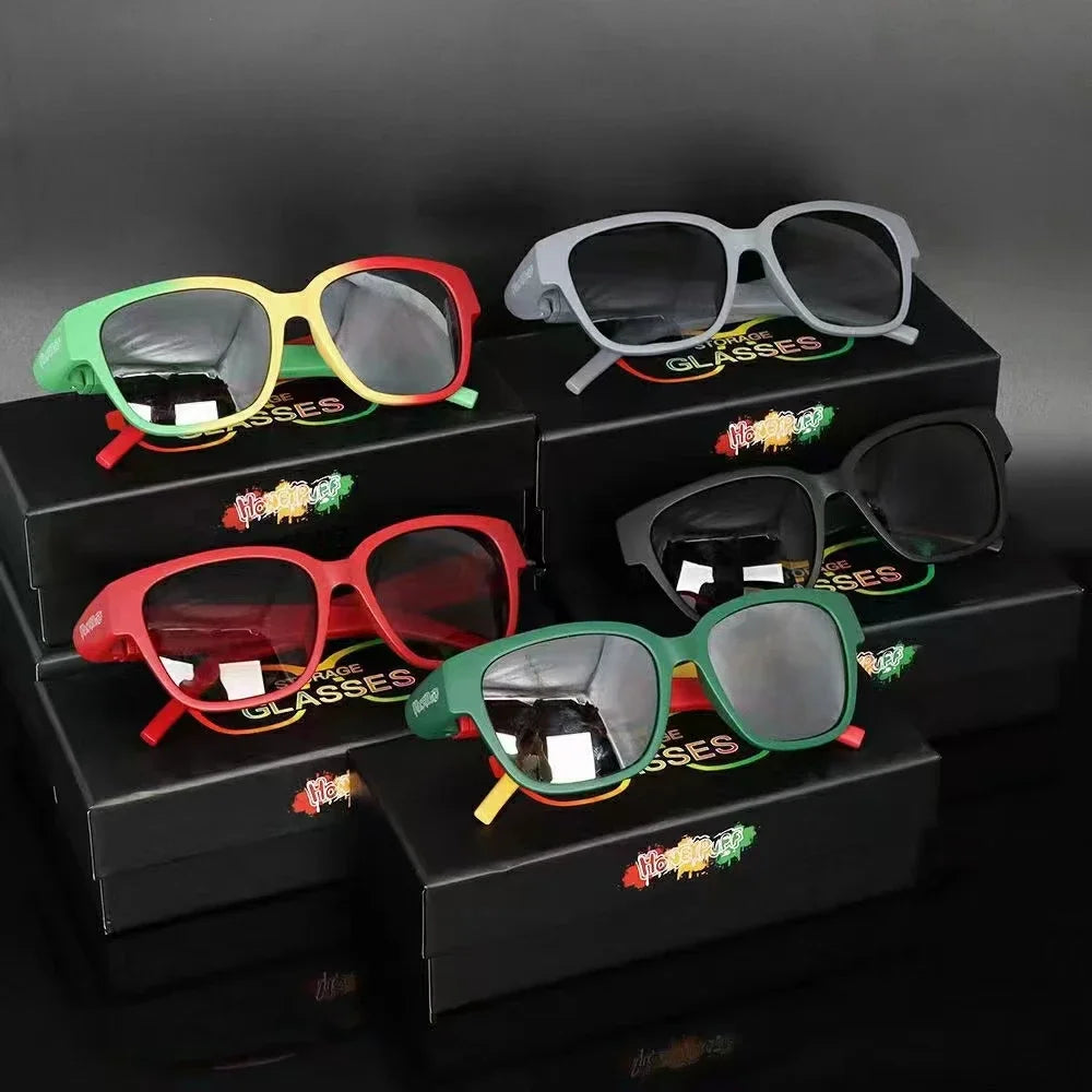 Stylische Sonnenbrille mit Röhrchen, Halter & Rollpapier-Fach - Cannabiothek