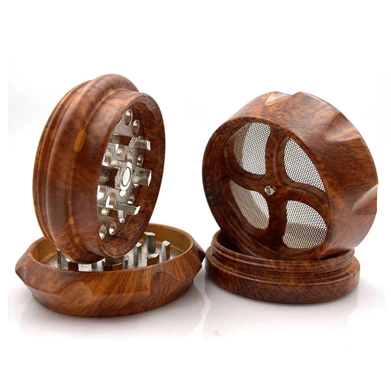 ResinGrind 4 – Tragbarer 4-Layer Holz- und Harz-Tabakgrinder - Cannabiothek
