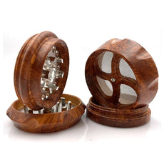 ResinGrind 4 – Tragbarer 4-Layer Holz- und Harz-Tabakgrinder - Cannabiothek