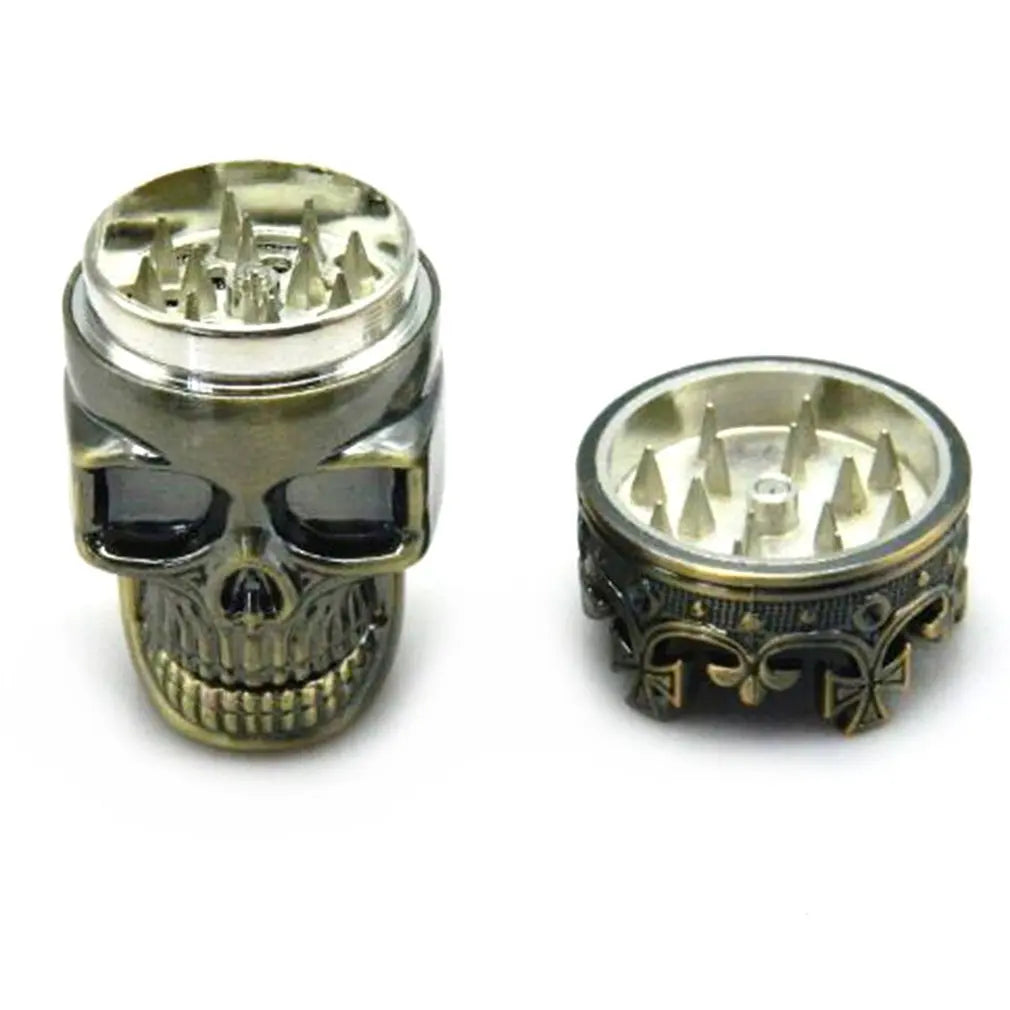 Robuster Stylischer Totenkopf-Grinder - Cannabiothek