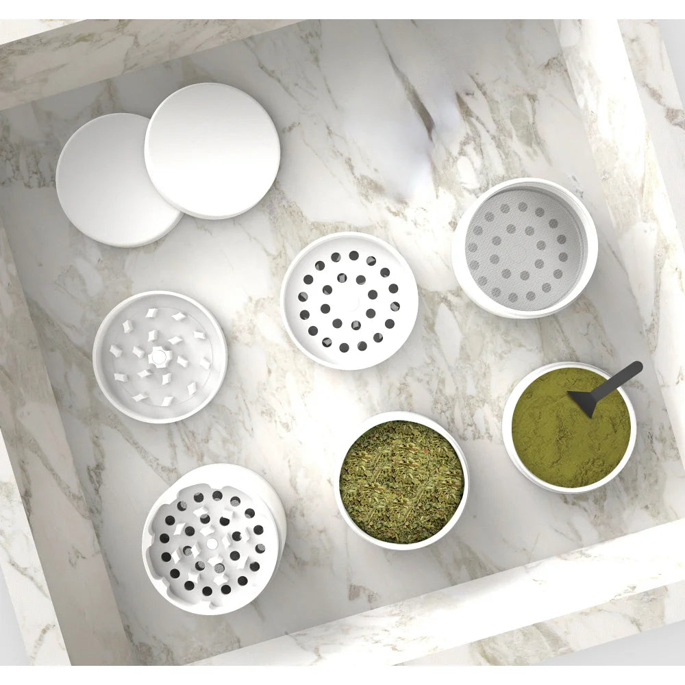 CeramiGrind  4-Layer Grinder mit Weißer Keramikbeschichtung - Cannabiothek
