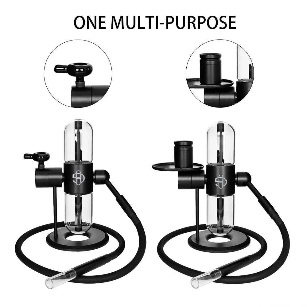 Glas Gravity Hookah Set Schale & 360° Rotierender - Cannabiothek