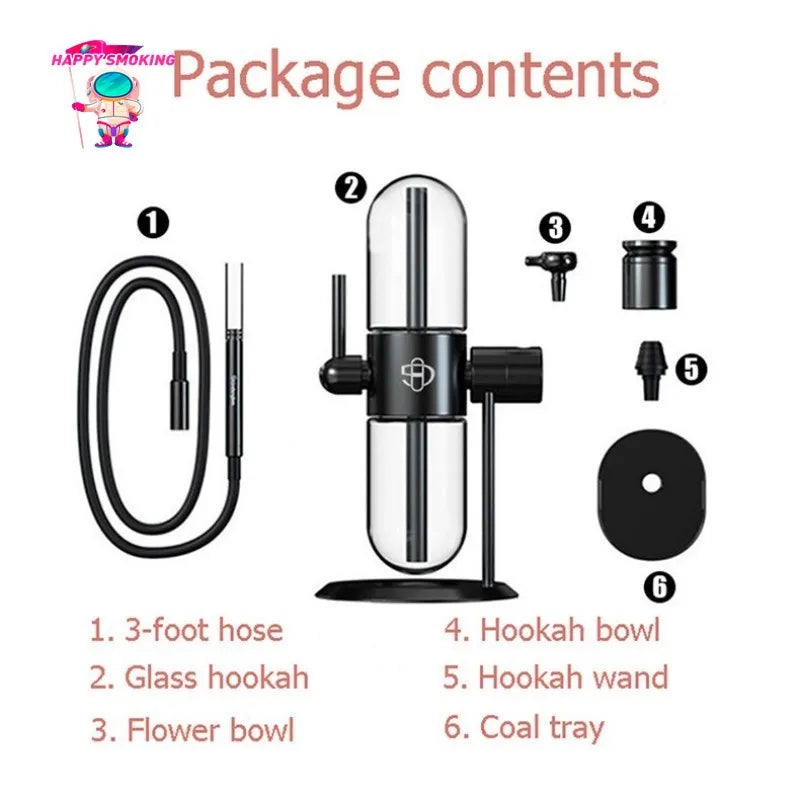 Glas Gravity Hookah Set Schale & 360° Rotierender - Cannabiothek