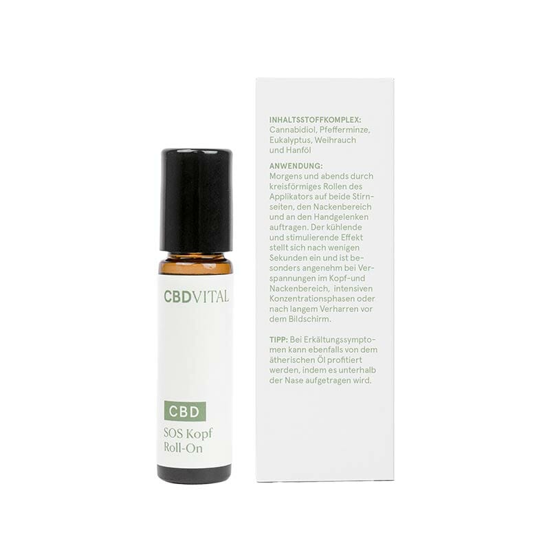 CBD VITAL SOS CBD Kopf Roll-On mit 1% CBD - 10ml - Cannabiothek