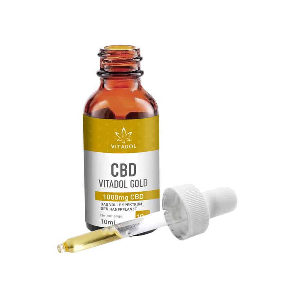 Vitadol Gold  Bio CBD Öl 10% 10ml - Cannabiothek