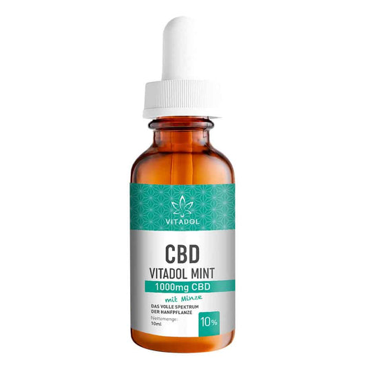 Vitadol Mint Bio CBD Öl 10% 10ml - Cannabiothek