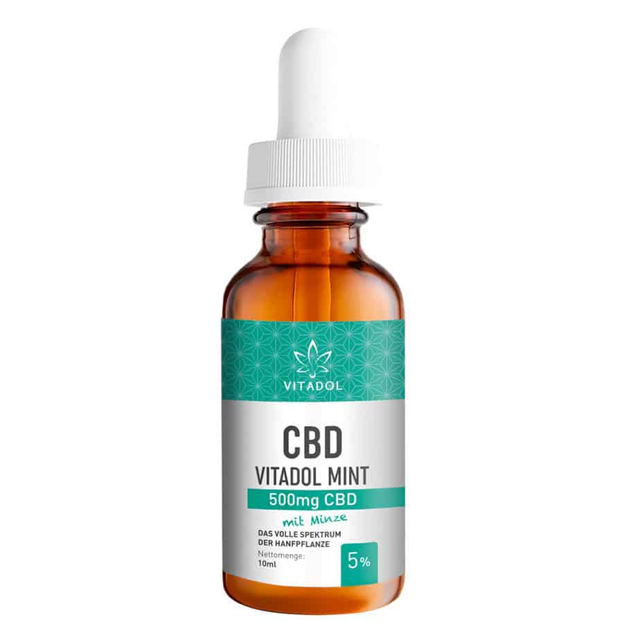 Vitadol Mint Bio CBD Öl  5% 10ml - Cannabiothek